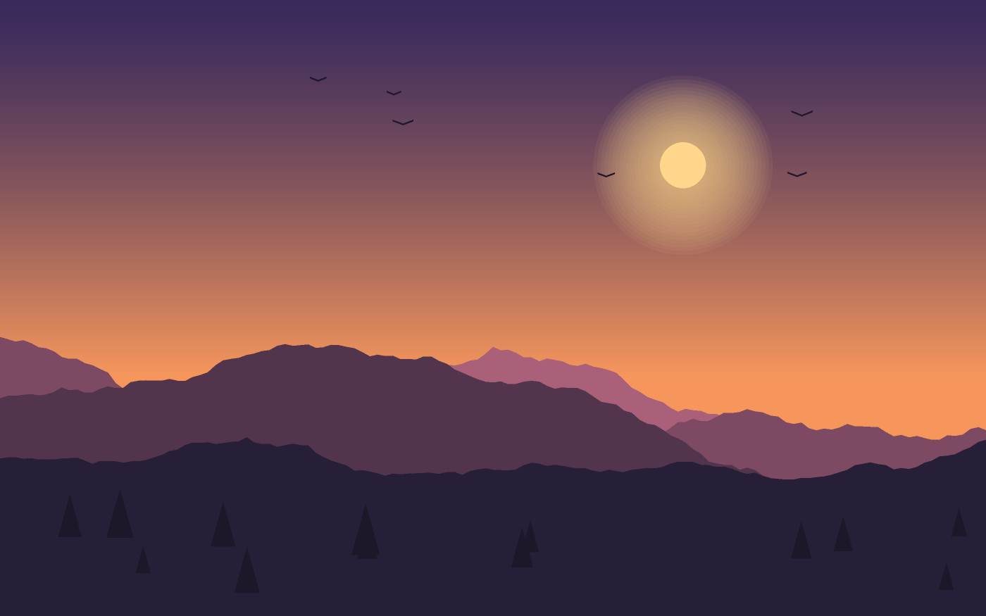 Landschaftsillustration