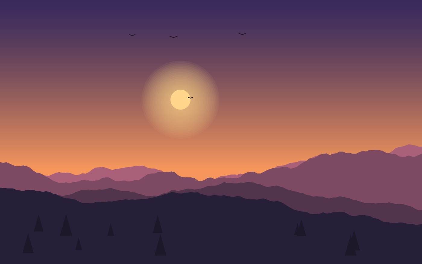 Landschapsillustratie