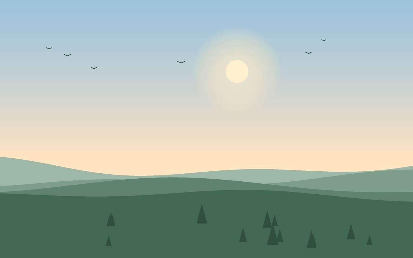 Landschapsillustratie