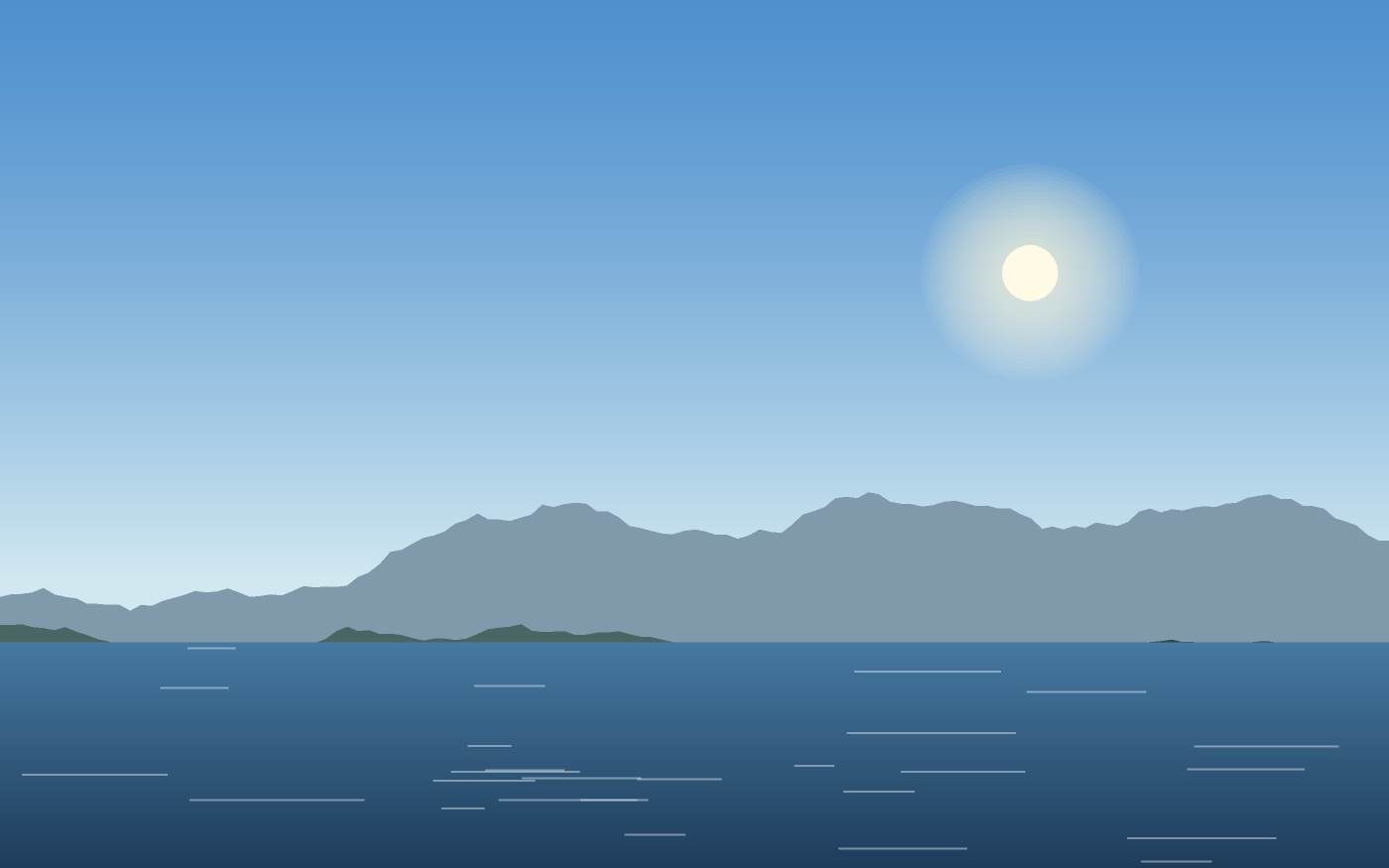 Ilustración de un paisaje