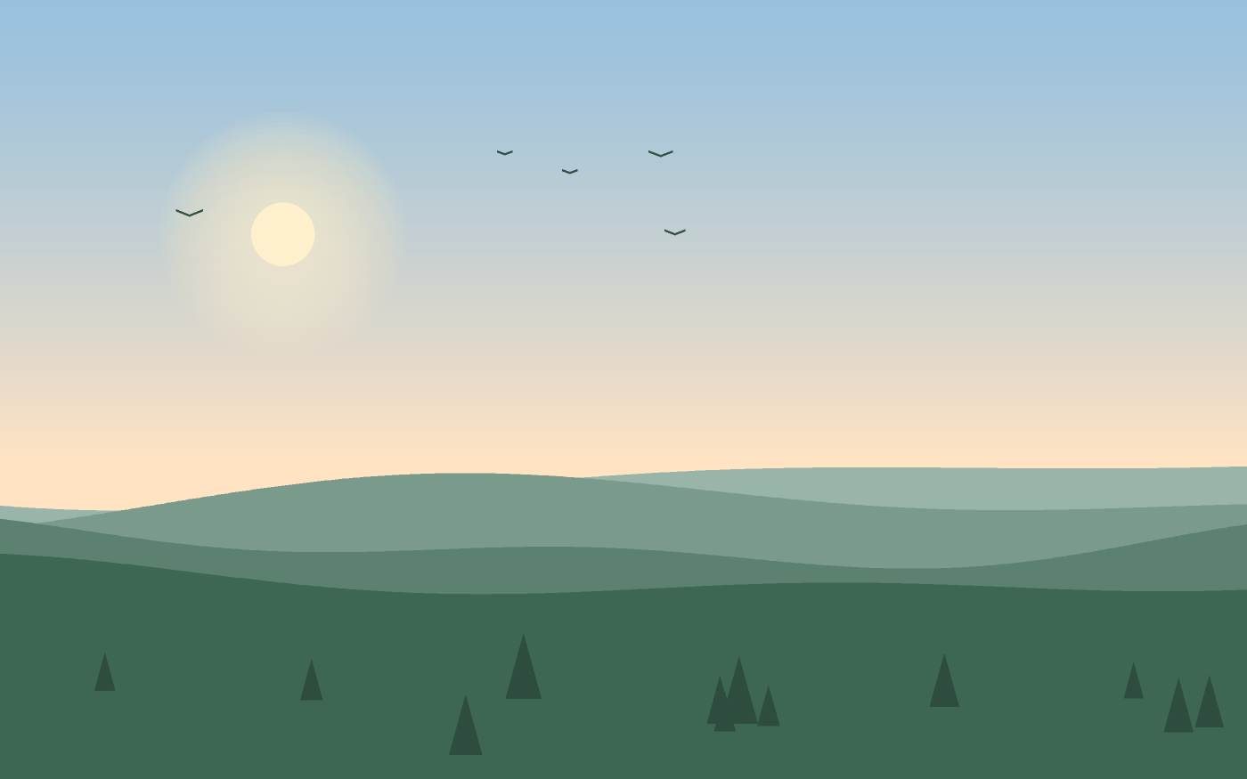 Ilustración de un paisaje