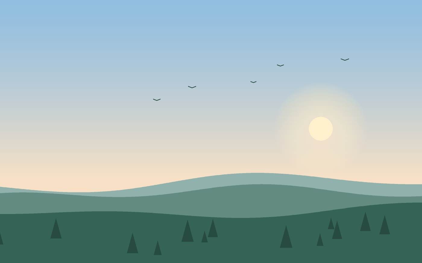 Ilustración de un paisaje