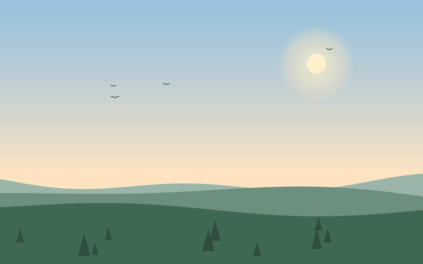 Ilustración de un paisaje