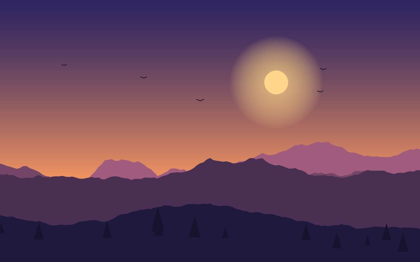 Ilustracja krajobrazu
